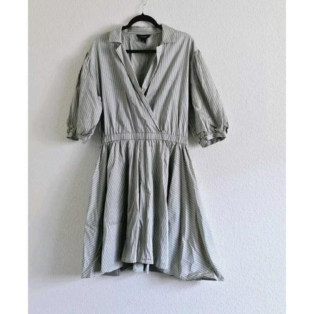 Club Monaco Collared A-line Dress Size 10 Cavier - Picture 2 of 11
